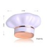 Touca de chef branca - broche