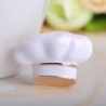 Touca de chef branca - broche