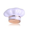Touca de chef branca - broche