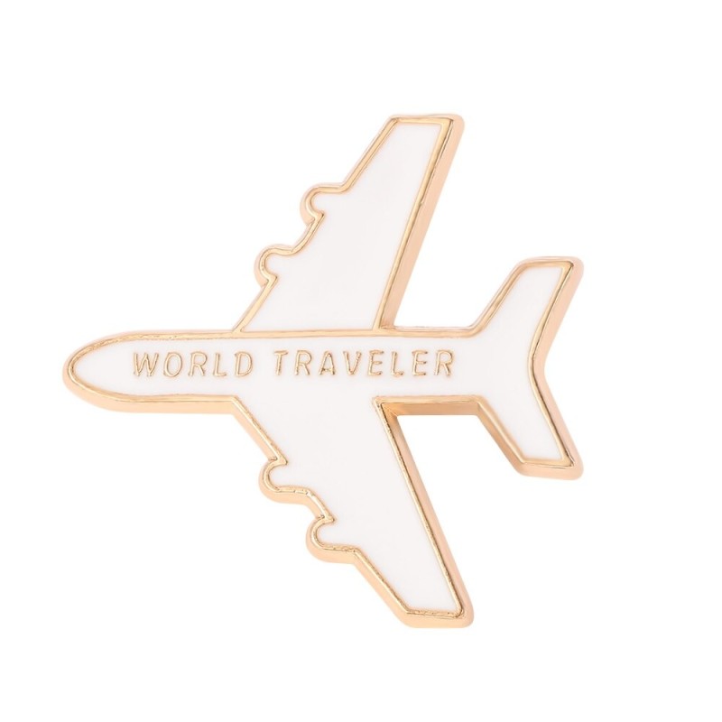 Avião de esmalte - broche