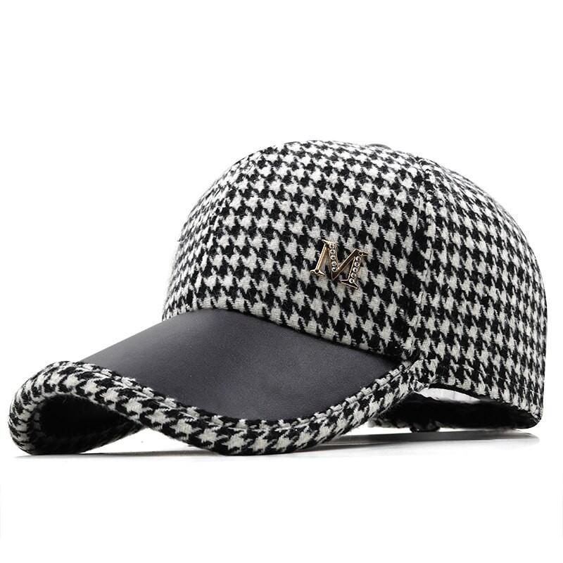 Boné de beisebol moderno - design xadrez britânico