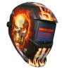 Capacete de soldagem com escurecimento automático - hellfire / skull
