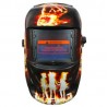 Capacete de soldagem com escurecimento automático - hellfire / skull