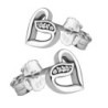 Elegant earrings - ribbons of love - 925 sterling silverEarrings