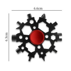 Multi-ferramenta 23 em 1 - fidget spinner - abridor de garrafas - chave inglesa - floco de neve de aço inoxidável