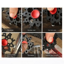Multi-ferramenta 23 em 1 - fidget spinner - abridor de garrafas - chave inglesa - floco de neve de aço inoxidável