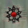 Multi-ferramenta 23 em 1 - fidget spinner - abridor de garrafas - chave inglesa - floco de neve de aço inoxidável