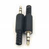 Plugue de fone de ouvido - conector macho - 35mm - 5 peças