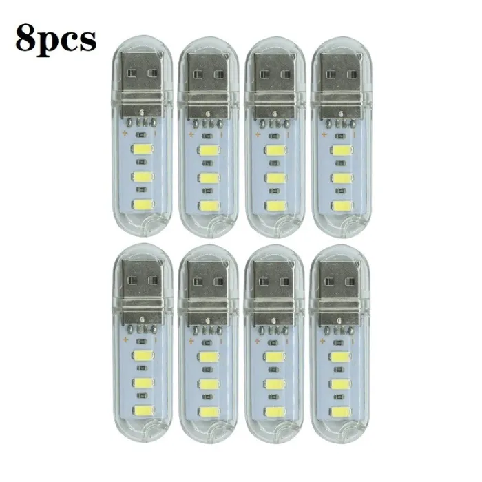 USB strip light - mini LED lamp - emergency lighting - 8 piecesLights & lighting