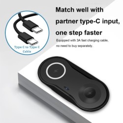 Carregador magnético sem fio 2 em 1 - para Samsung - iPhone - Apple Watch - 20W