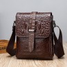 Vintage shoulder bag - crocodile skin patternBags