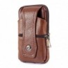 Bolsa de cintura de couro vintage - com alça / zíper