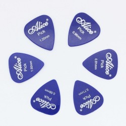 Guitar picks - 0.58mm - 0.71mm - 0.81mm - 0.96mm - 1.2mm - 1.5mm - 6 piecesGuitars