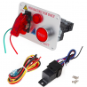 12V - red LED - racing car engine start - push button ignition switch - panel toggleSwitches
