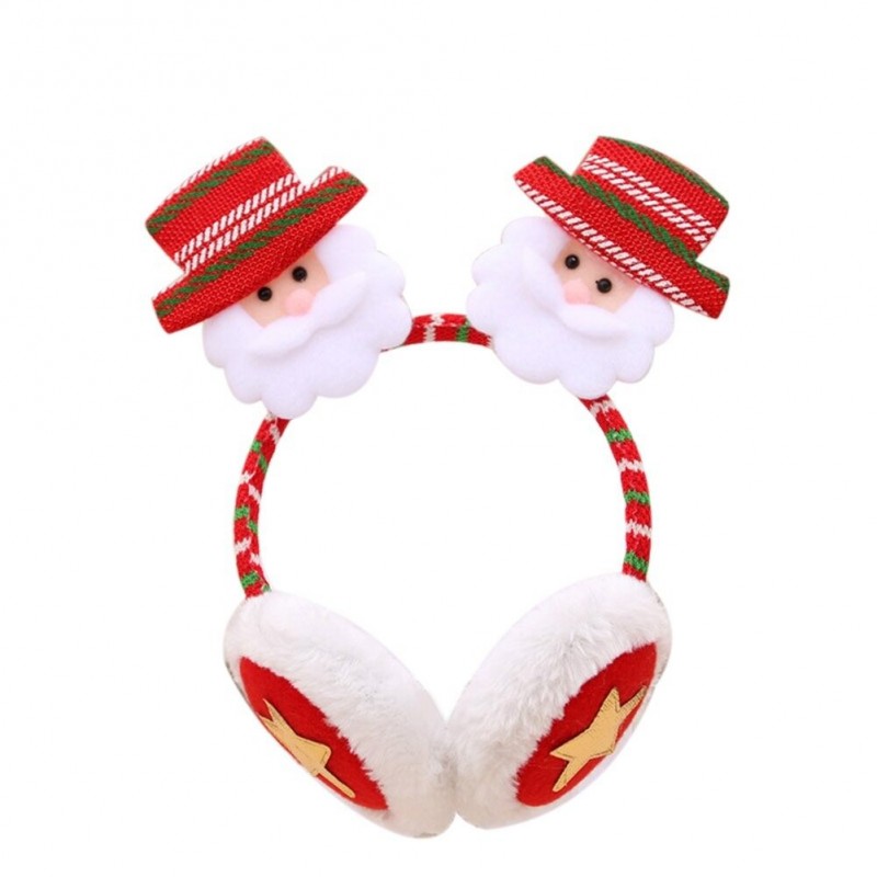 Protetor de ouvido de inverno de Natal - faixa de cabeça para crianças