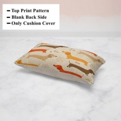 Capa de almofada retangular - com padrão de cachorros - 30 * 50 cm