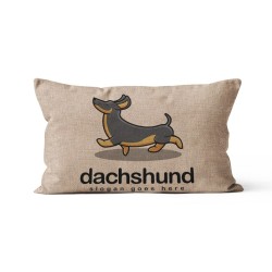 Capa de almofada retangular - com padrão de cachorros - 30 * 50 cm