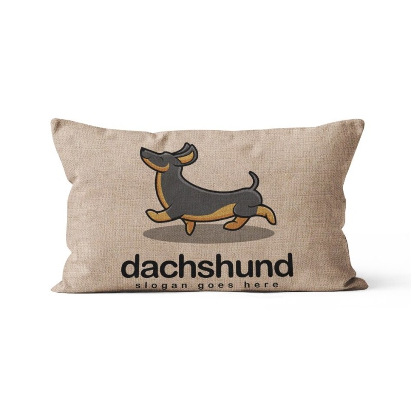 Capa de almofada retangular - com padrão de cachorros - 30 * 50 cm