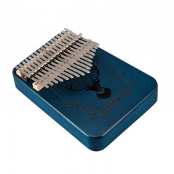 17-keys Kalimba piano - wooden musical instrument with tuner hammerPiano