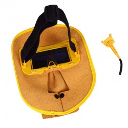 Auto darkening welding helmet - solar - leather maskHelmets