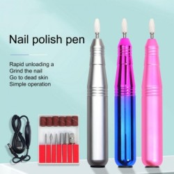 Mini polidor de unhas elétrico / furadeira - conjunto com brocas - manicure / pedicure - 35000RPM