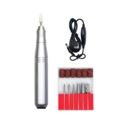 Mini polidor de unhas elétrico / furadeira - conjunto com brocas - manicure / pedicure - 35000RPM