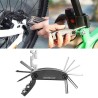 16 em 1 kit de reparo de bicicleta multifuncional