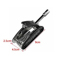16 em 1 kit de reparo de bicicleta multifuncional