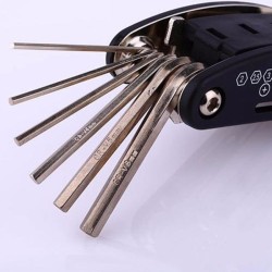 15 em 1 ferramenta de reparação de bicicletas multifunções - reparação de pneus