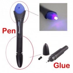 Super cola líquida - caneta reparadora - com luz UV