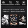 CHENXI - sports Quartz watch - waterproof - leather strap - black / rose goldWatches