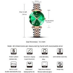 CHENXI - luxury Quartz watch - rose gold - stainless steel - waterproof - redWatches