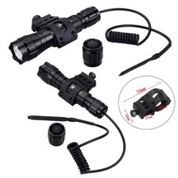 Q5 T6 - 5000lm - lanterna LED - bateria 18650 - carregador USB - luz vermelha