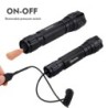 Q5 T6 - 5000lm - lanterna LED - bateria 18650 - carregador USB - luz vermelha