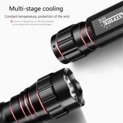 Q5 T6 - 5000lm - lanterna LED - bateria 18650 - carregador USB - luz vermelha