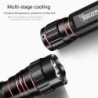 Q5 T6 - 5000lm - lanterna LED - bateria 18650 - carregador USB - luz vermelha