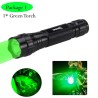 Q5 T6 - 5000lm - lanterna LED - bateria 18650 - carregador USB - luz verde