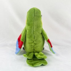 Papagaio falante de pelúcia - repete o que você diz - balança as asas - brinquedo de pelúcia