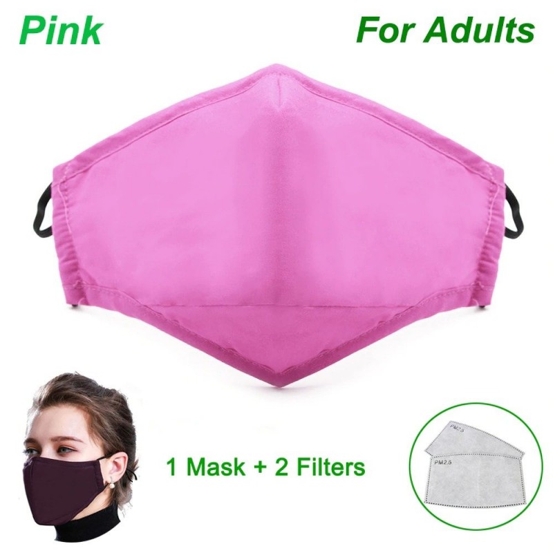 Protective face / mouth mask - with 2 PM25 activated carbon filters - reusableMouth masks