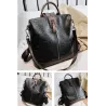 Mochila de couro vintage - bolsa de ombro - grande capacidade