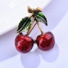 Cerejas vermelhas - broche