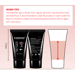 Gel de unhas acrílico glitter - gel de construção