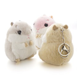 Pingente de mini hamster - chaveiro