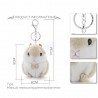 Pingente de mini hamster - chaveiro