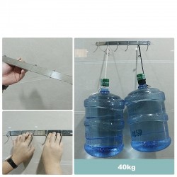 Nanofita dupla face - adesiva - transparente - reutilizável - à prova d'água