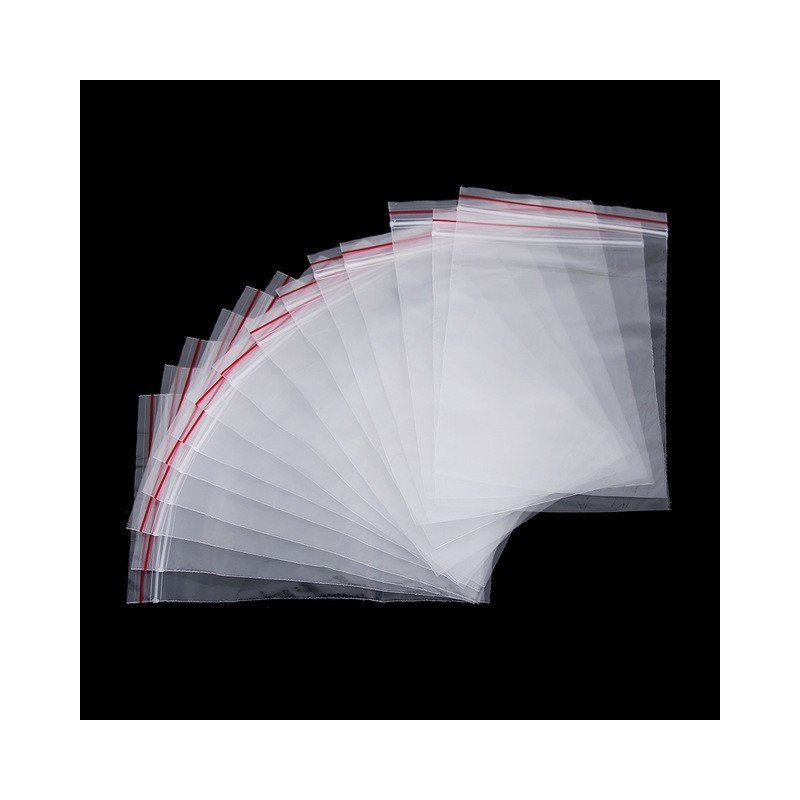 8 * 12 cm - ziplock - sacos plásticos de embalagem que podem ser fechados novamente - 100 peças