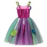 Vestido de princesa - pirulitos / doces / cores do arco-íris - fantasia de menina