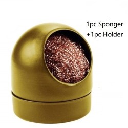 Limpador de pontas de solda/ferro de solda - com esponja/suporte