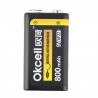 OKCELL - bateria de lítio - recarregável - USB - 9V - 800 mAh