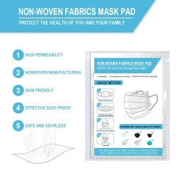 Filtro de máscara facial substituível - almofada de filtro